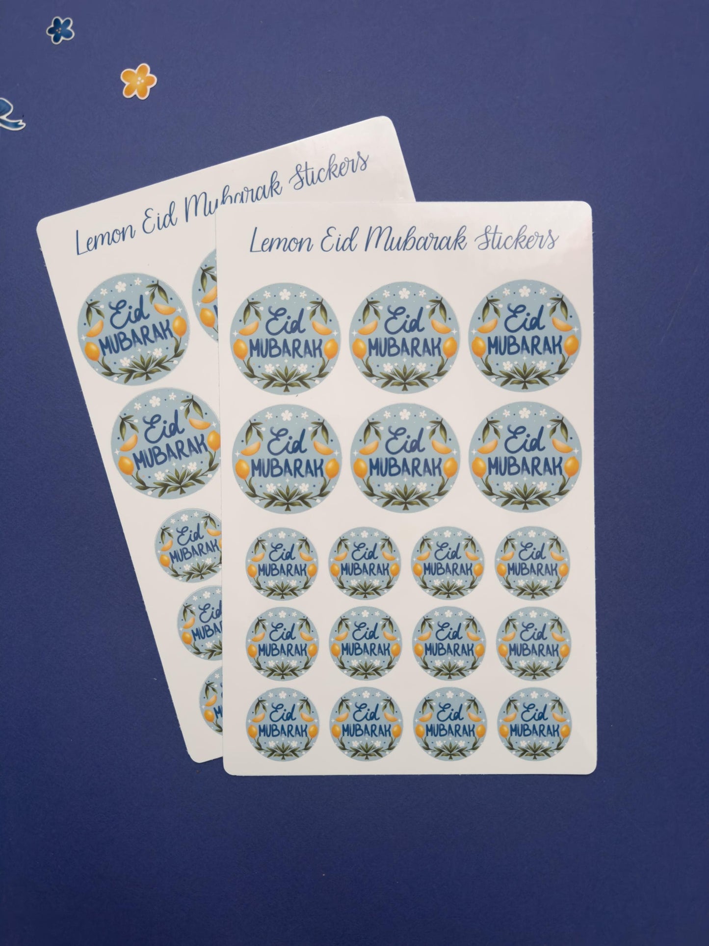Planche de stickers - Eid mubarak - Lemon