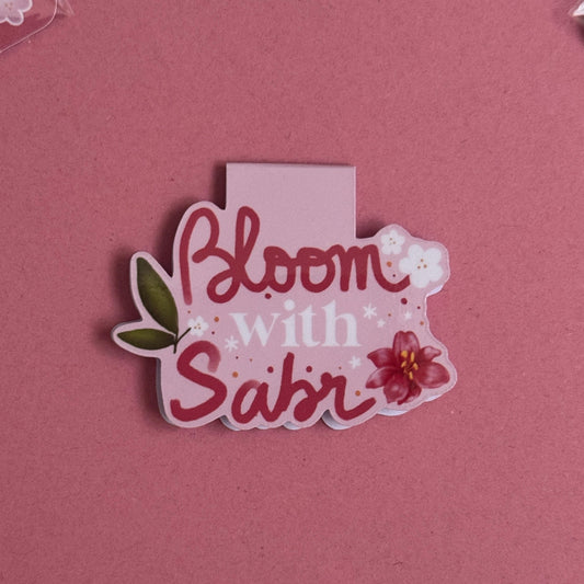 Marque-page magnétique – Bloom with sabr