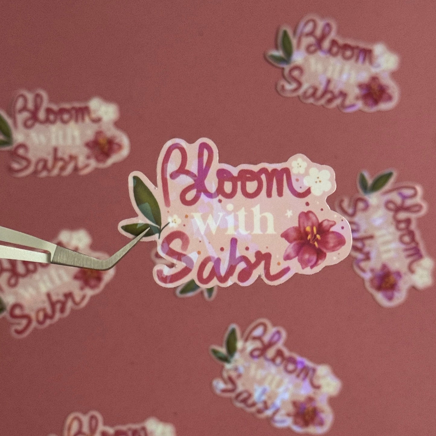 Sticker «Bloom with Sabr » - Lily in bloom