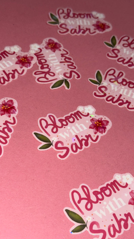 Sticker «Bloom with Sabr » - Lily in bloom
