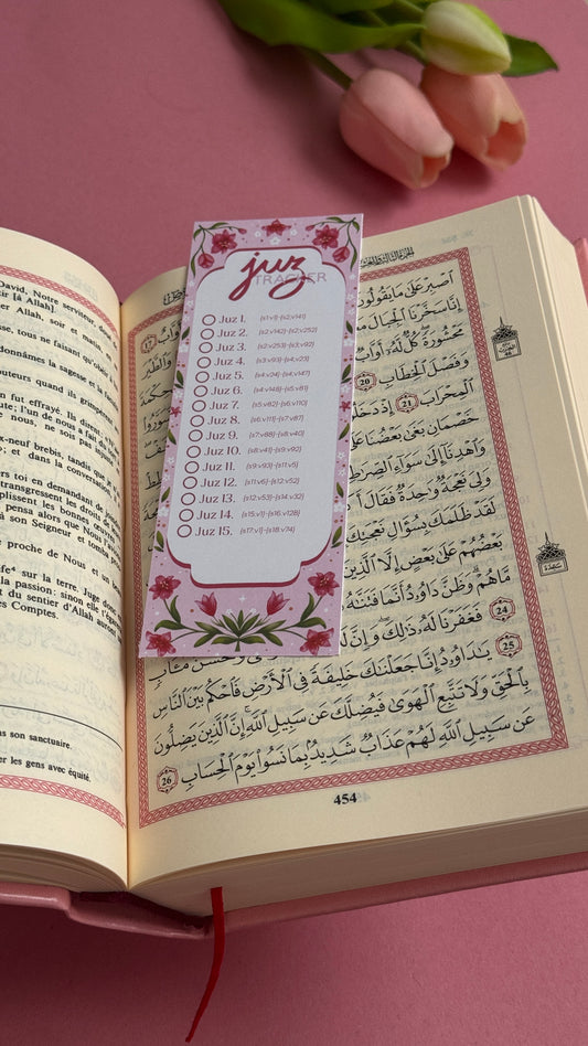 Marque page - Juz tracker - Lily in bloom