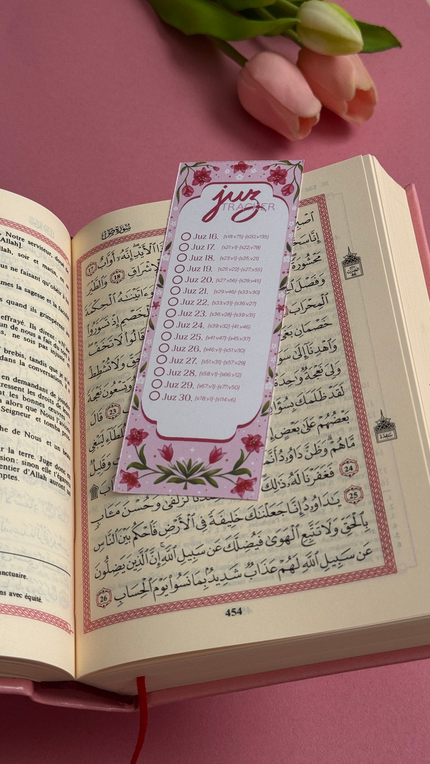 Marque page - Juz tracker - Lily in bloom