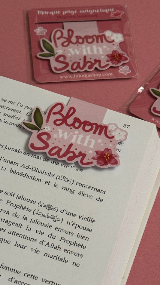 Marque-page magnétique – Bloom with sabr