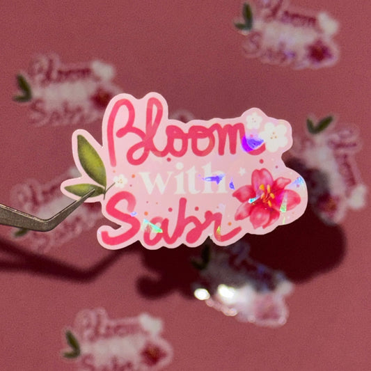 Sticker  «Bloom with Sabr » - Lily in bloom