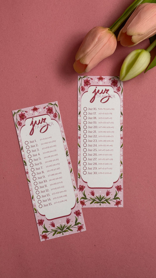 Marque page - Juz tracker - Lily in bloom