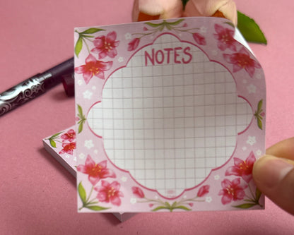 Bloc note autocollant - Lily in bloom