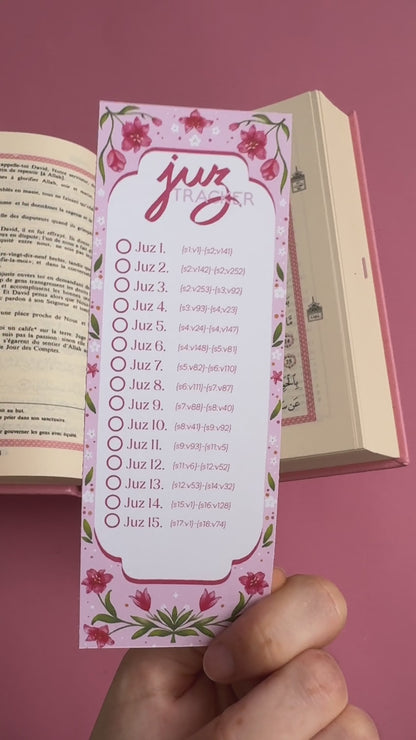 Marque page - Juz tracker - Lily in bloom