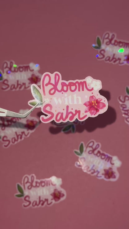 Sticker  «Bloom with Sabr » - Lily in bloom