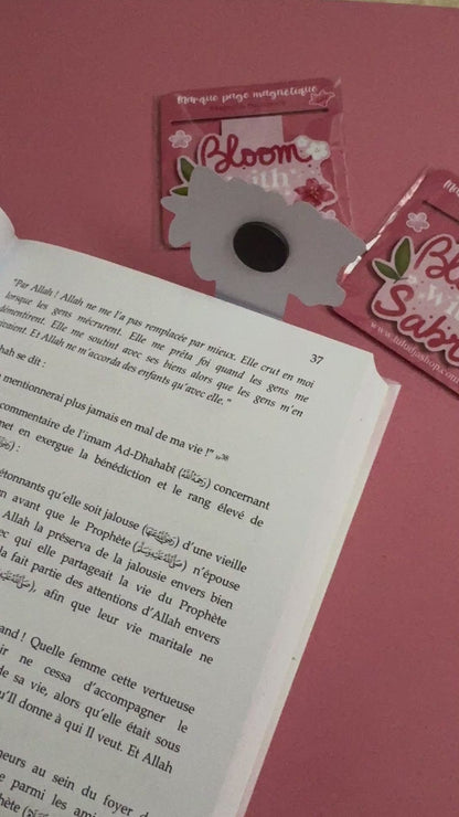 Marque-page magnétique – Bloom with sabr